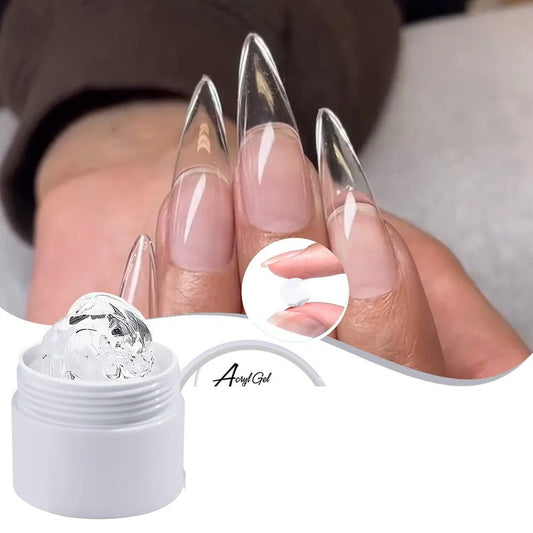 SOLID BUILDER (ACRYGEL) TIP APPLICATION GEL - CLEAR 15ML - Purple Beauty Supplies