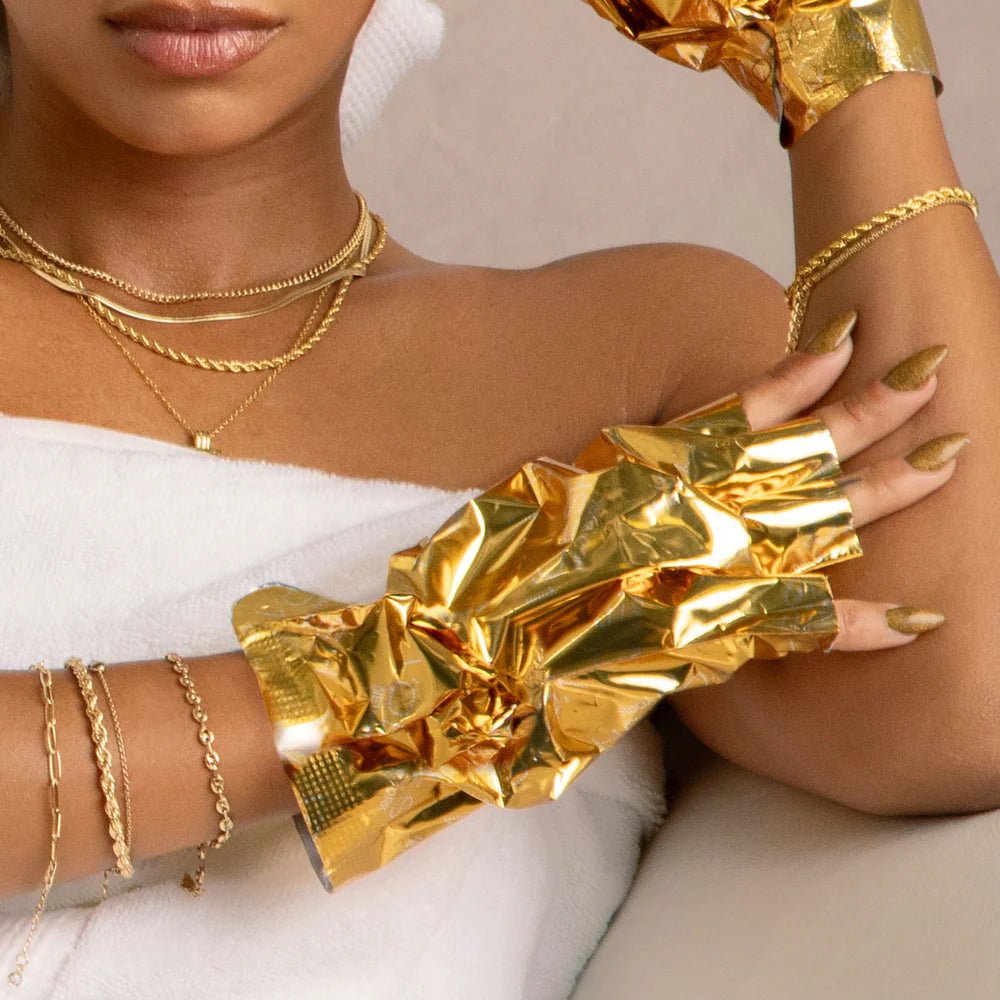 VOESH IMPERIAL GOLD | COLLAGEN GLOVES - Purple Beauty Supplies