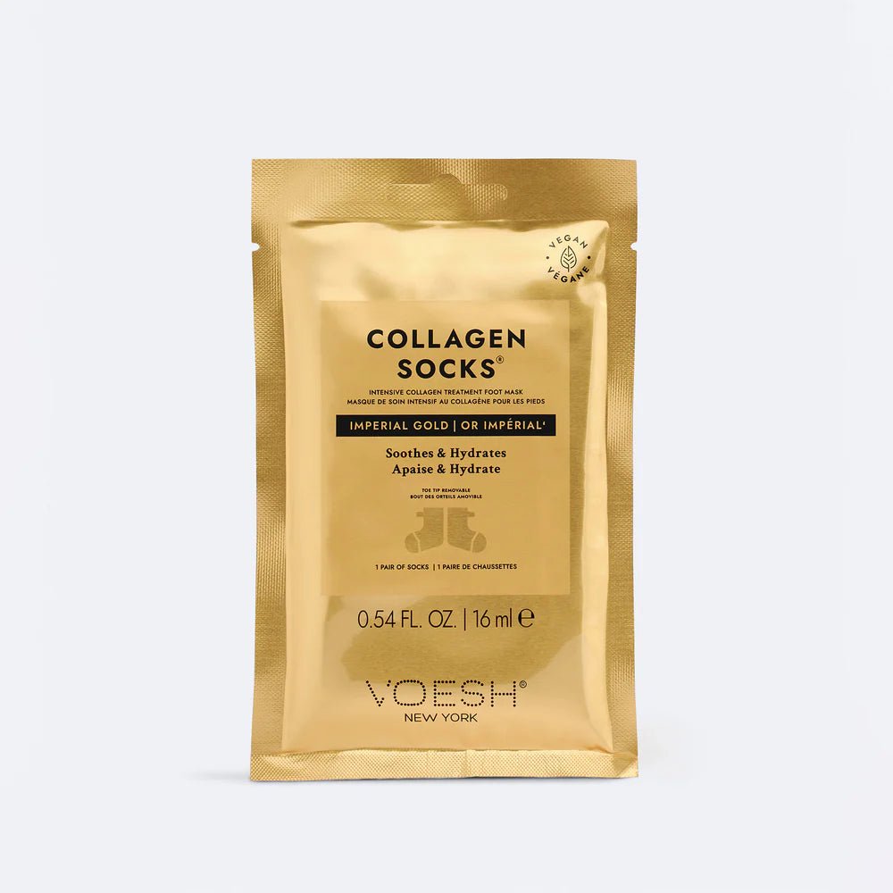 VOESH IMPERIAL GOLD | COLLAGEN SOCKS - Purple Beauty Supplies