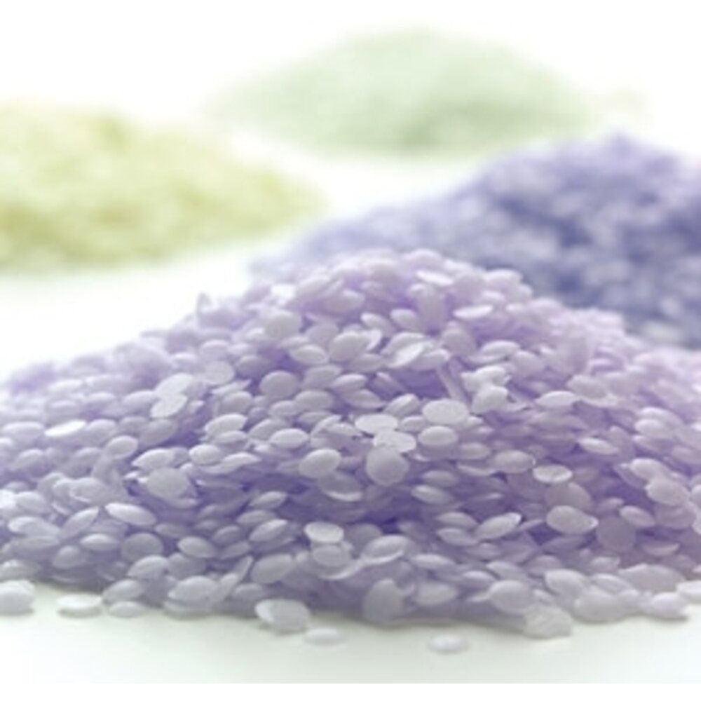 AMBER PARAFFIN 2 LB BEADS, LAVENDER - Purple Beauty Supplies