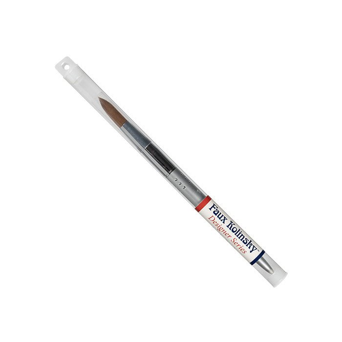 AMERICANAILS DESIGNER SERIES) FAUX KOLINSKY ACRYLIC BRUSH (ROUND) #16 - Purple Beauty Supplies