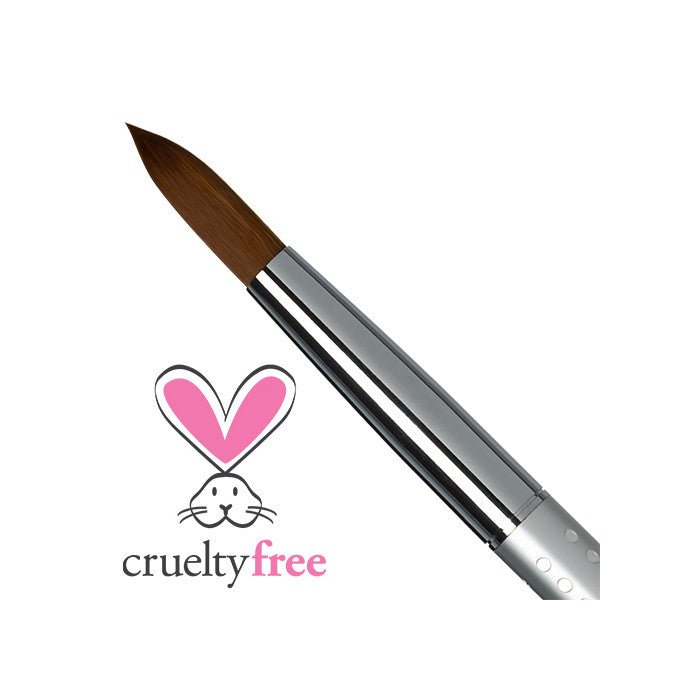 AMERICANAILS DESIGNER SERIES) FAUX KOLINSKY ACRYLIC BRUSH (ROUND) #16 - Purple Beauty Supplies