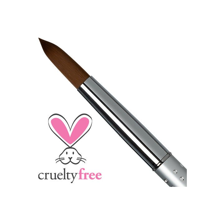 AMERICANAILS (DESIGNER SERIES) FAUX KOLINSKY ACRYLIC BRUSH (ROUND) #18 - Purple Beauty Supplies