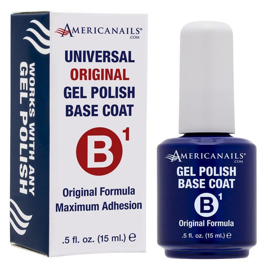 AMERICANAILS GEL POLISH (B1) ORIGINAL BASE COAT .5 OZ. - Purple Beauty Supplies