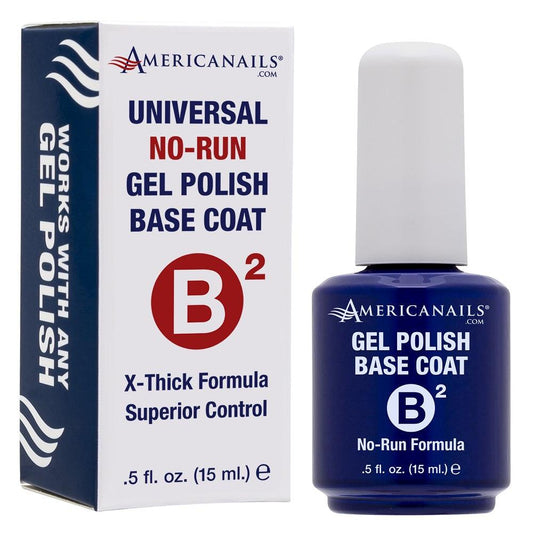 AMERICANAILS GEL POLISH (B2) X-THICK BASE COAT .5 OZ. - Purple Beauty Supplies