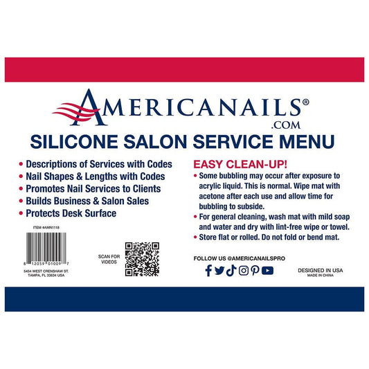 AMERICANAILS SILICONE SALON SERVICE MAT - Purple Beauty Supplies