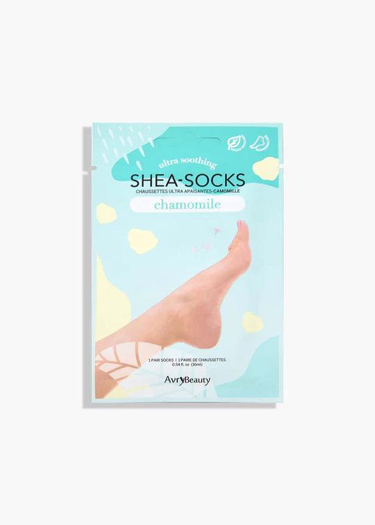 AVRY BEAUTY ULTRA SOOTHING SHEA SOCKS- CHAMOMILE - Purple Beauty Supplies