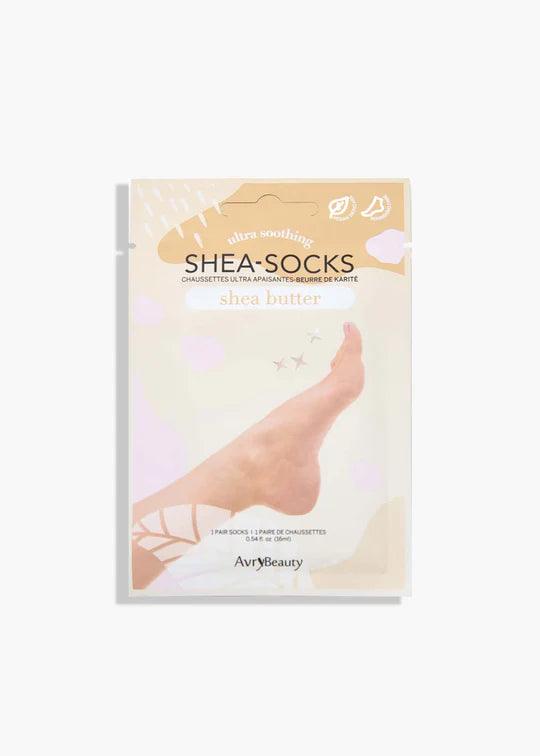 AVRY BEAUTY ULTRA SOOTHING SHEA SOCKS- SHEA BUTTER - Purple Beauty Supplies