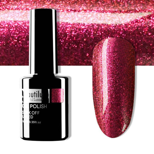 BEAUTILUX GEL POLISH DIAMOND GLITTER #145 10ml - Purple Beauty Supplies