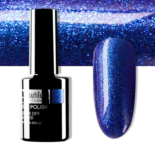 BEAUTILUX GEL POLISH DIAMOND GLITTER #155 10ml - Purple Beauty Supplies