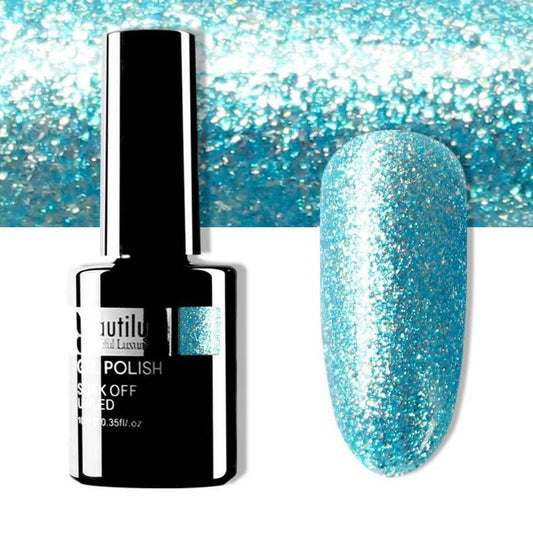 BEAUTILUX GEL POLISH DIAMOND GLITTER #156 10ml - Purple Beauty Supplies