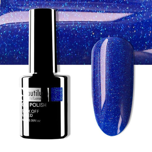 BEAUTILUX GEL POLISH RAINBOW GLITTER #160 10ml - Purple Beauty Supplies