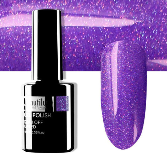 BEAUTILUX GEL POLISH RAINBOW GLITTER #162 10ml - Purple Beauty Supplies