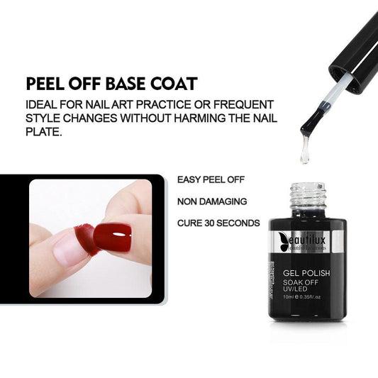BEAUTILUX PEEL OFF BASE COAT 10ml - Purple Beauty Supplies