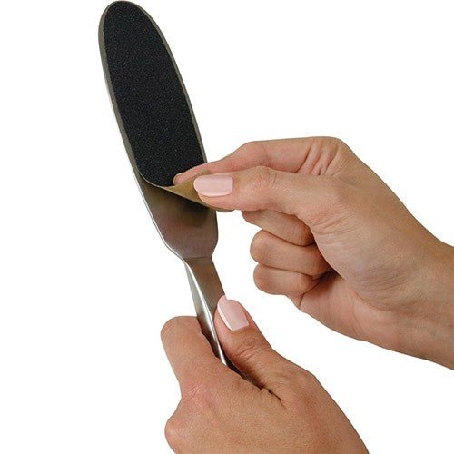 CUCCIO PEDICURE FOOT FILE REFILL PADS BLACK 80 GRIT 50 PK - Purple Beauty Supplies