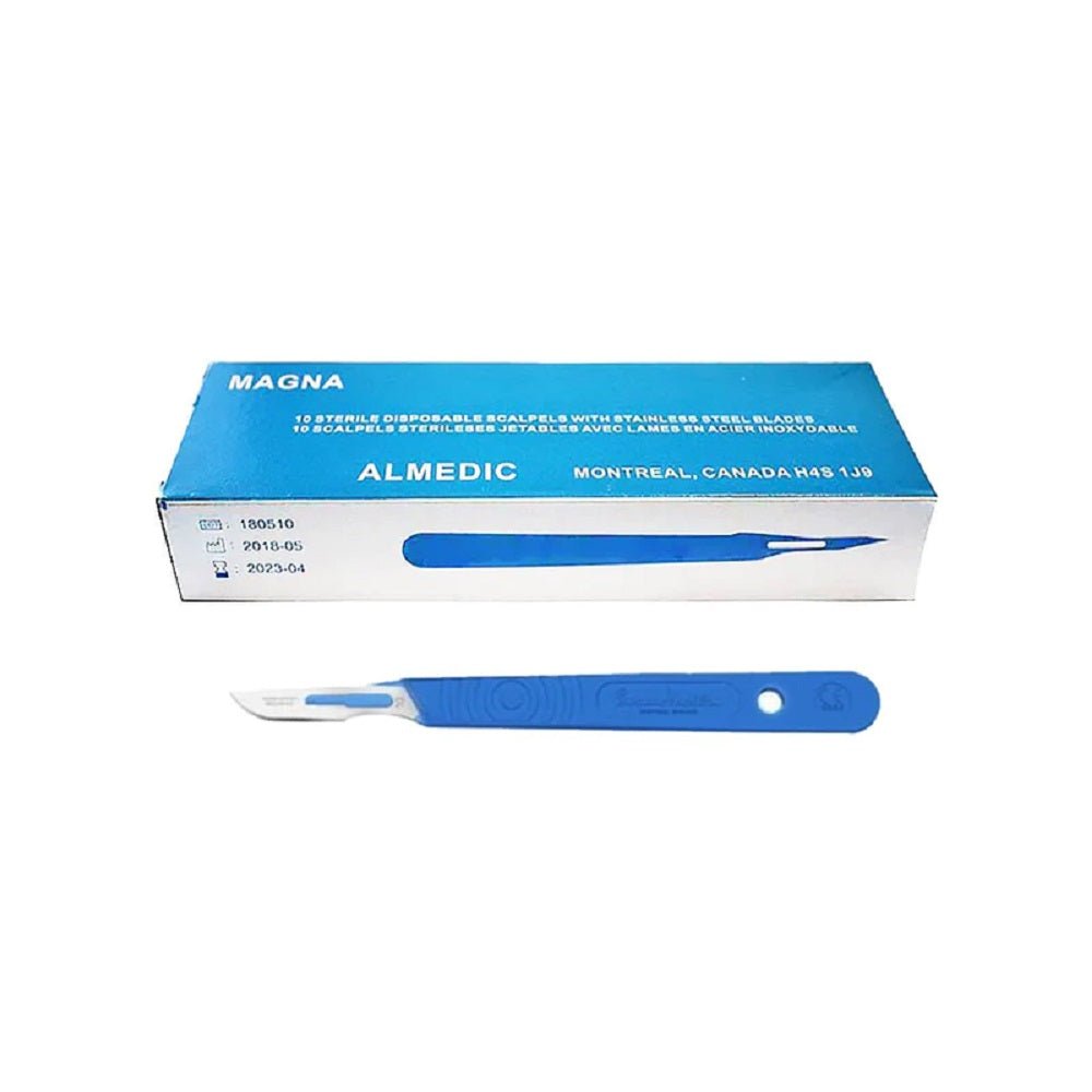 DERMAPLANING DISPOSABLE SCALPELS #10 10CT - Purple Beauty Supplies