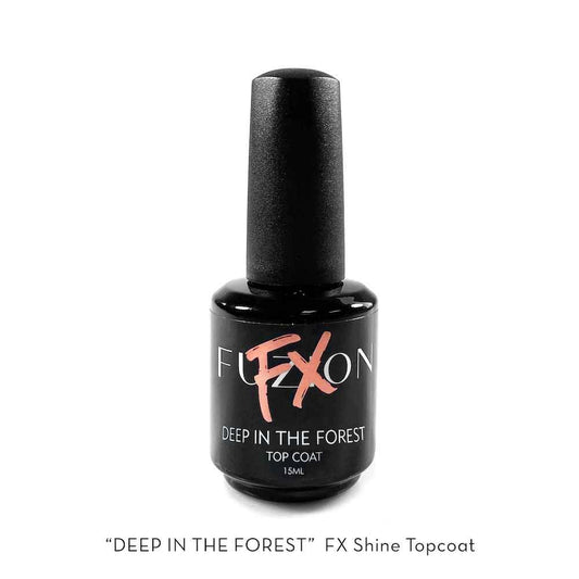 FUZION FX METALLIC PEARL TOP COAT DEEP IN THE FOREST UV/LED 15 ML - Purple Beauty Supplies