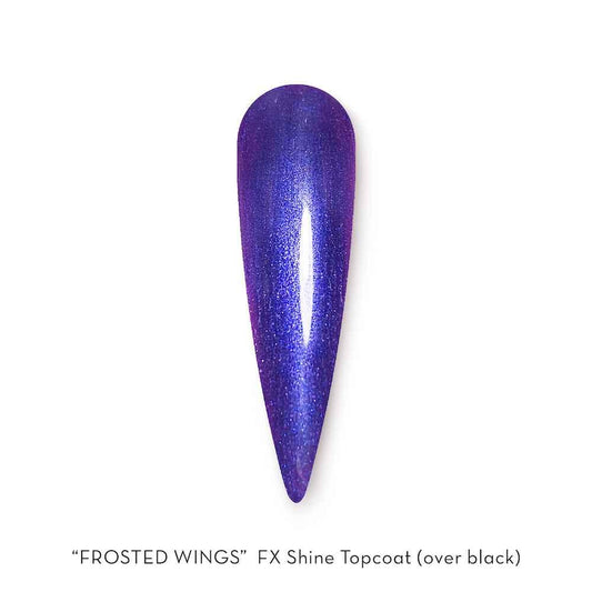 FUZION FX METALLIC PEARL TOP COAT FROSTED WINGS UV/LED 15 ML - Purple Beauty Supplies