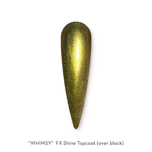FUZION FX METALLIC PEARL TOP COAT WHIMSY UV/LED 15 ML - Purple Beauty Supplies