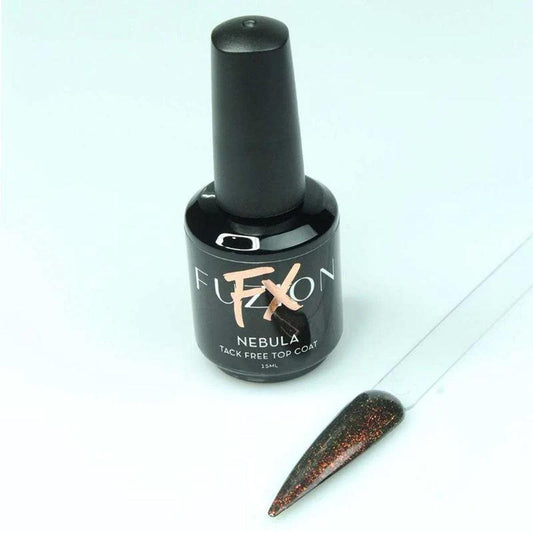 FUZION FX SHIMMER TOP COAT NEBULA VU/LED 15 ML - Purple Beauty Supplies