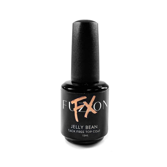 FUZION FX SHINY TOP COAT JELLY BEAN UV/LED 15 ML - Purple Beauty Supplies