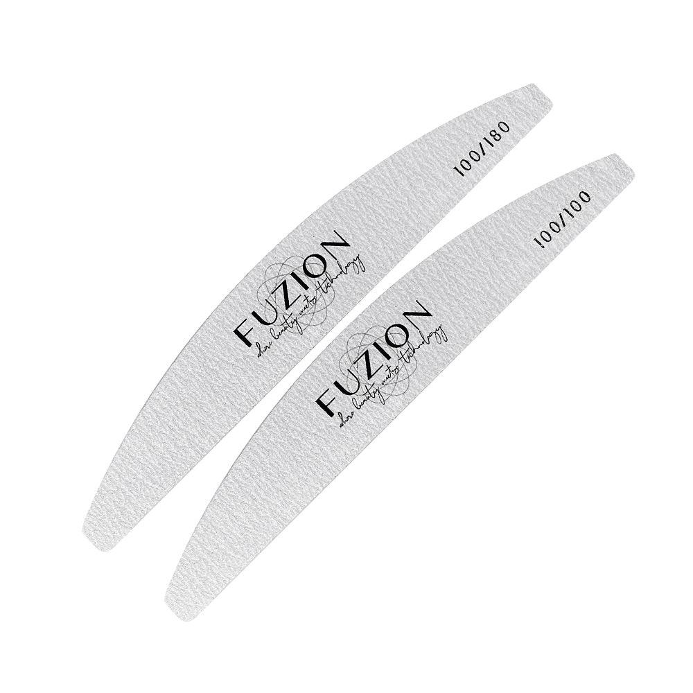 FUZION HALFMOON ZEBRA FILES 100/100 25 PK - Purple Beauty Supplies