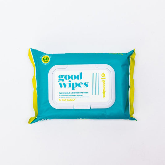 GOOD WIPES FLUSHABLE WIPES 60 CT | SHEA BUTTER - Purple Beauty Supplies