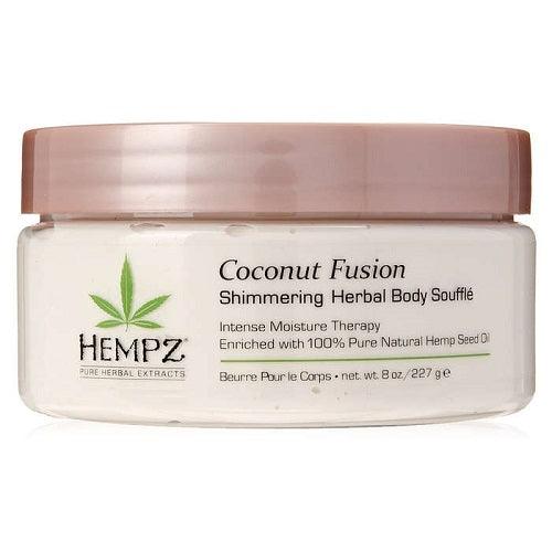 HEMPZ COCONUT FUSION SHIMMERING BODY SOUFFLE 8 OZ/236 ML - Purple Beauty Supplies