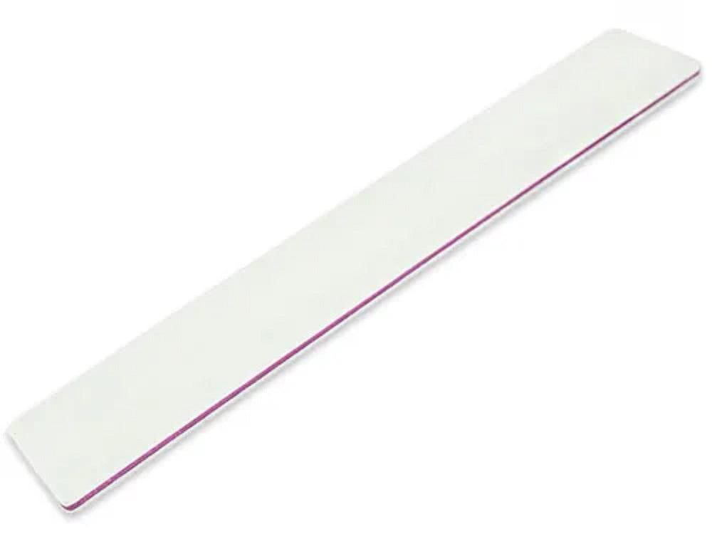 DISC JUMBO WHITE SQUARE FILE 100/180 WHITE CENTER – Purple Beauty Supplies