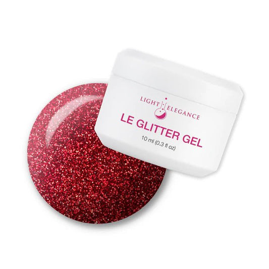 LIGHT ELEGANCE GLITTER GEL BE MINE 10 ML - Purple Beauty Supplies
