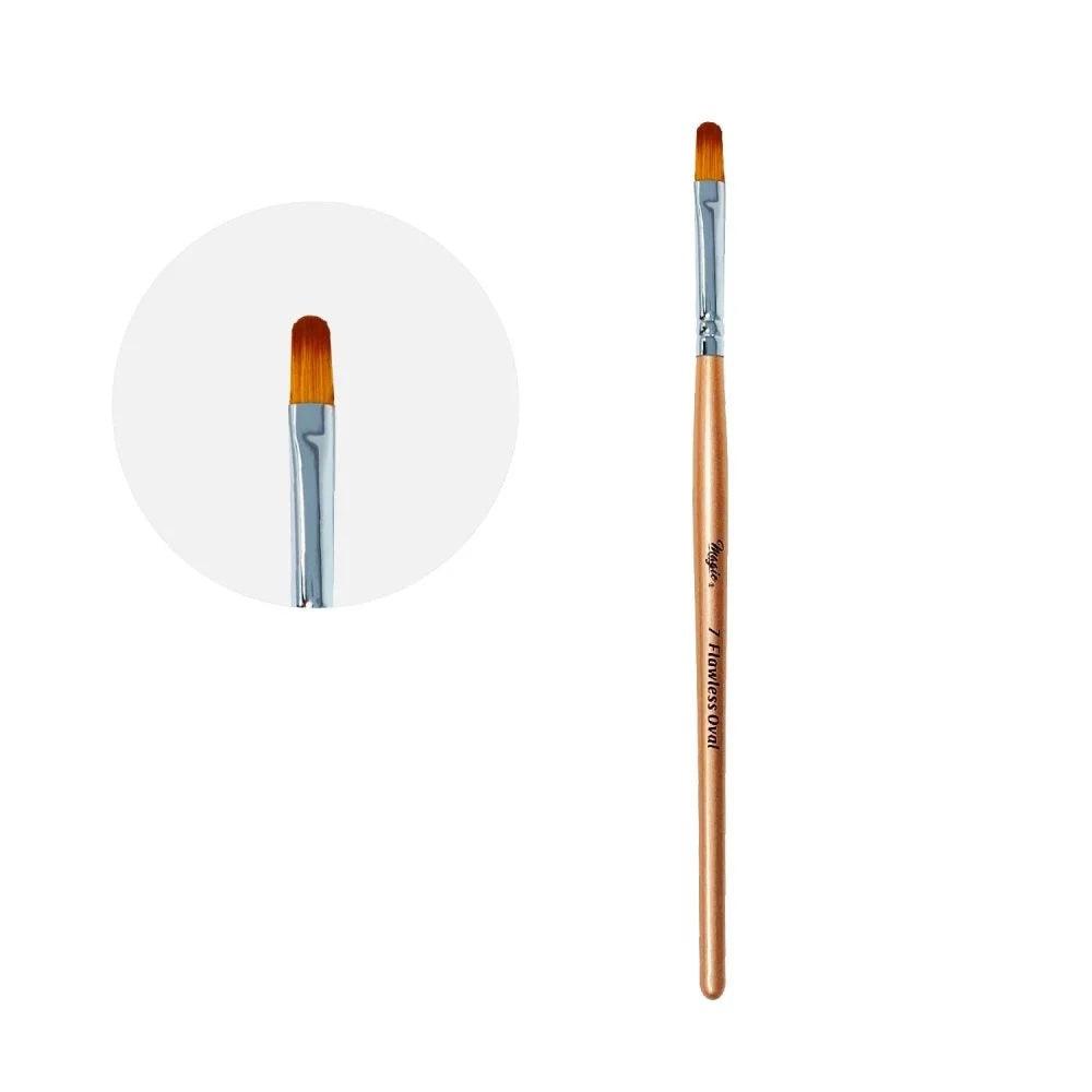 MAGIC GEL BRUSH - #7 FLAWLESS OVAL - Purple Beauty Supplies