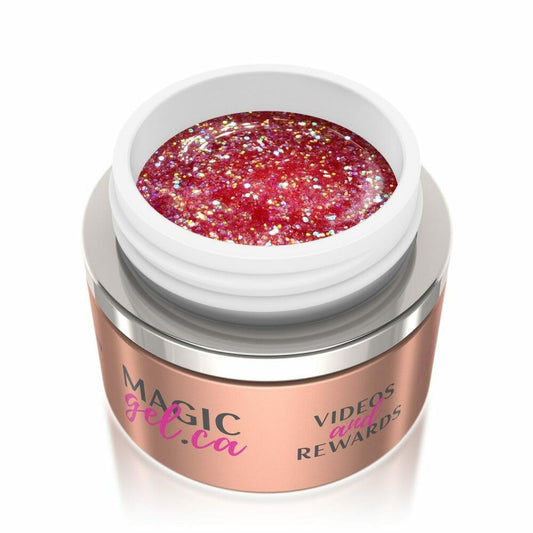 MAGIC GEL PAINT GLITTER CORAL SHIMMERS #239 - Purple Beauty Supplies