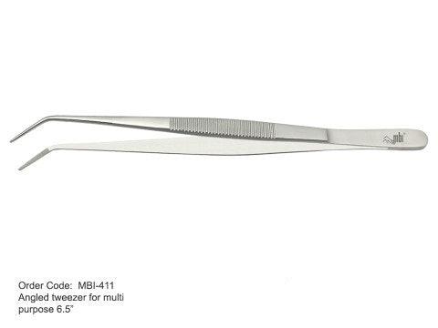 MBI ANGLED TWEEZER 6.5" - Purple Beauty Supplies