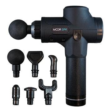 MOOR SPA MASSAGE GUN W/ 6 ATTACHMENTS - Purple Beauty Supplies