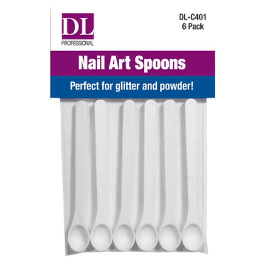 NAIL ART SPOONS 6 PK - Purple Beauty Supplies