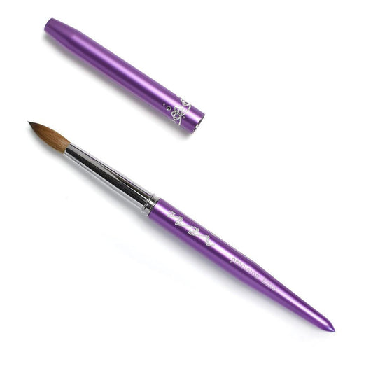 NSI # 14 PRECISION ELITE KOLINSKY BRUSH W/ LID - Purple Beauty Supplies