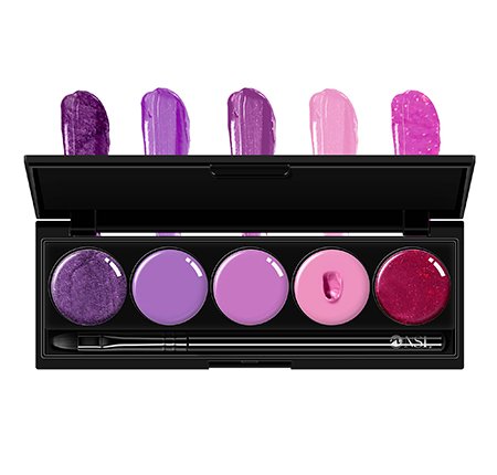 NSI CREAM GEL POLISH COLLECTION W/ BRUSH #8 - Purple Beauty Supplies