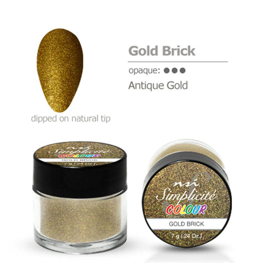 NSI SIMPLICITE COLOUR GOLD BRICK 7 GM - Purple Beauty Supplies