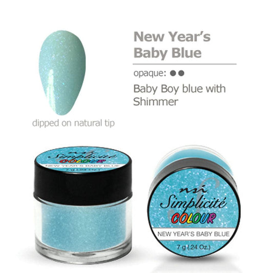 NSI SIMPLICITE COLOUR NEW YEAR'S BABY BLUE 7 GM - Purple Beauty Supplies