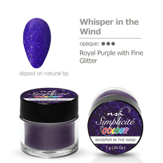 NSI SIMPLICITE COLOUR WHISPER IN THE WIND 7 GM - Purple Beauty Supplies