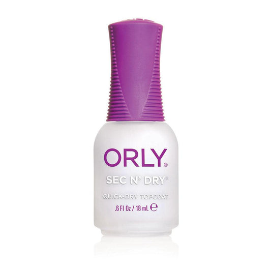 ORLY SEC'N DRY .6 OZ/18 ML - Purple Beauty Supplies