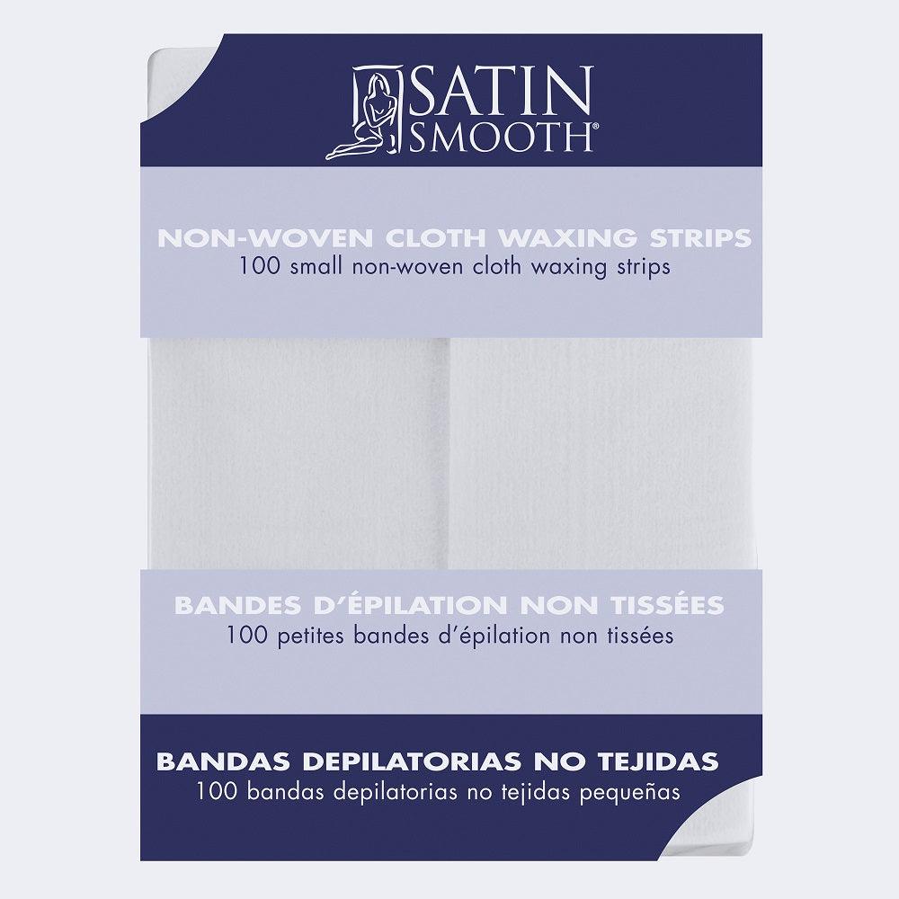 SATIN SMOOTH WAX STRIPS NON-WOVEN SMALL 1.75" x 4.5" 100 CT - Purple Beauty Supplies