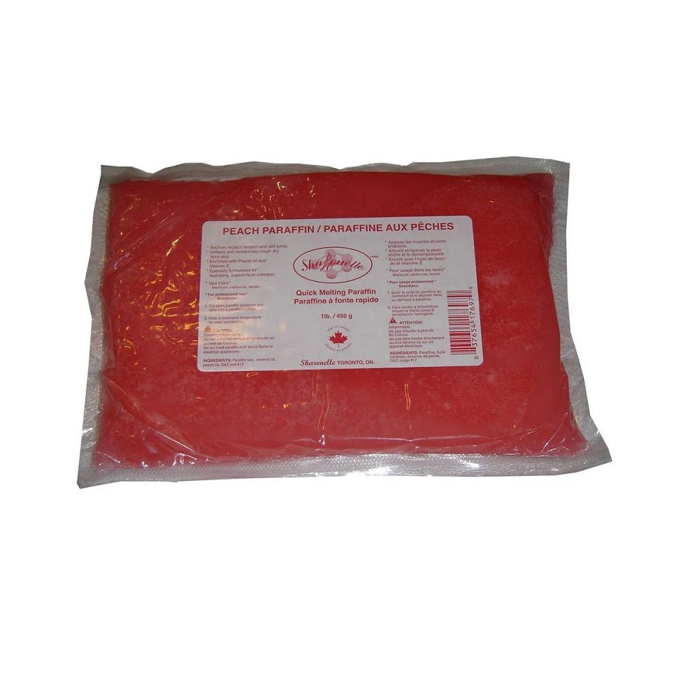 SHARONELLE PEACH PARAFFIN 1 LB - Purple Beauty Supplies