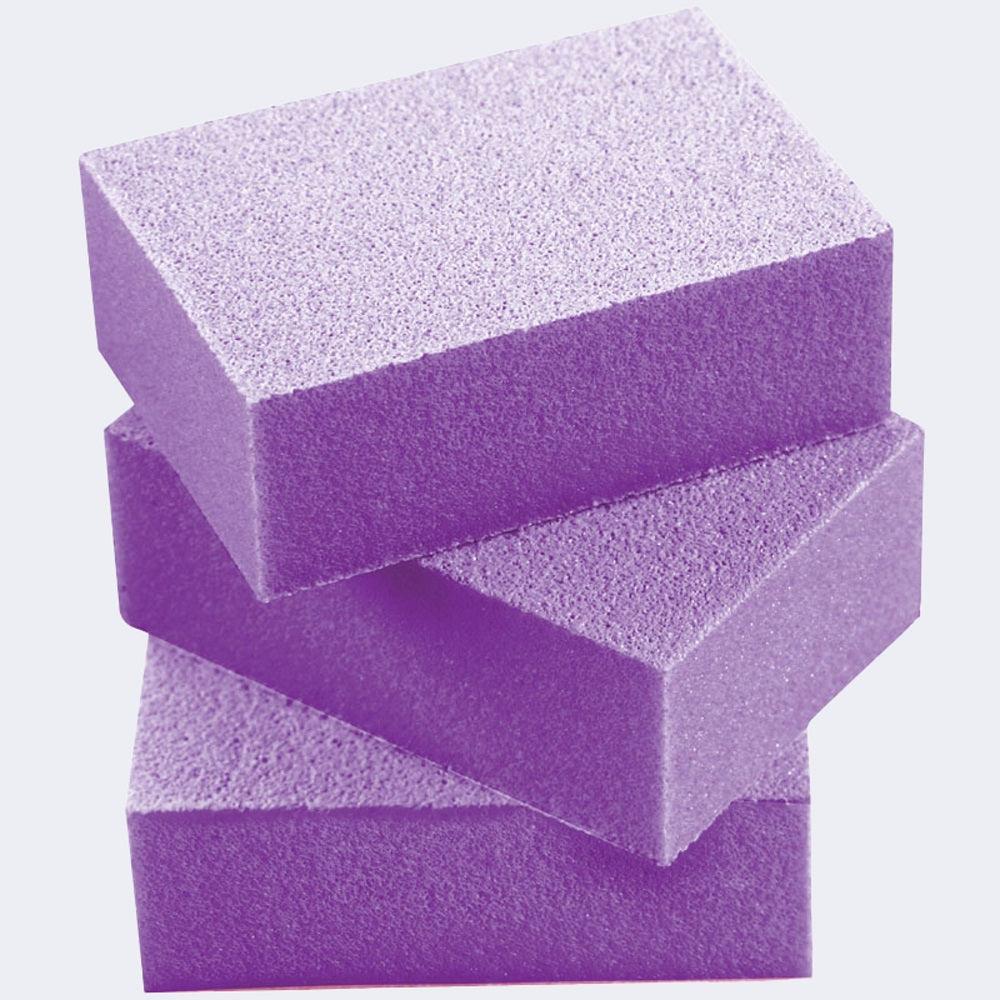 SILKLINE MINI PURPLE BLOCK BUFFER 120 GRIT 50 PK - Purple Beauty Supplies