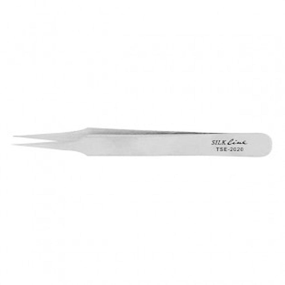 SILKLINE NEEDLE NOSE TWEEZERS - Purple Beauty Supplies