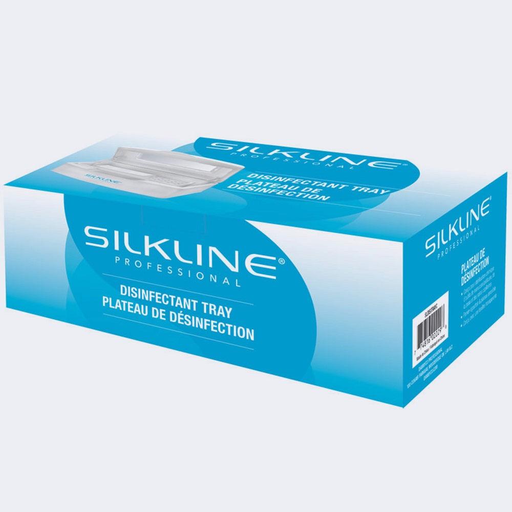 SILKLINE PLASTIC DISINFECTANT TRAY W/ WINDOW IN LID - Purple Beauty Supplies