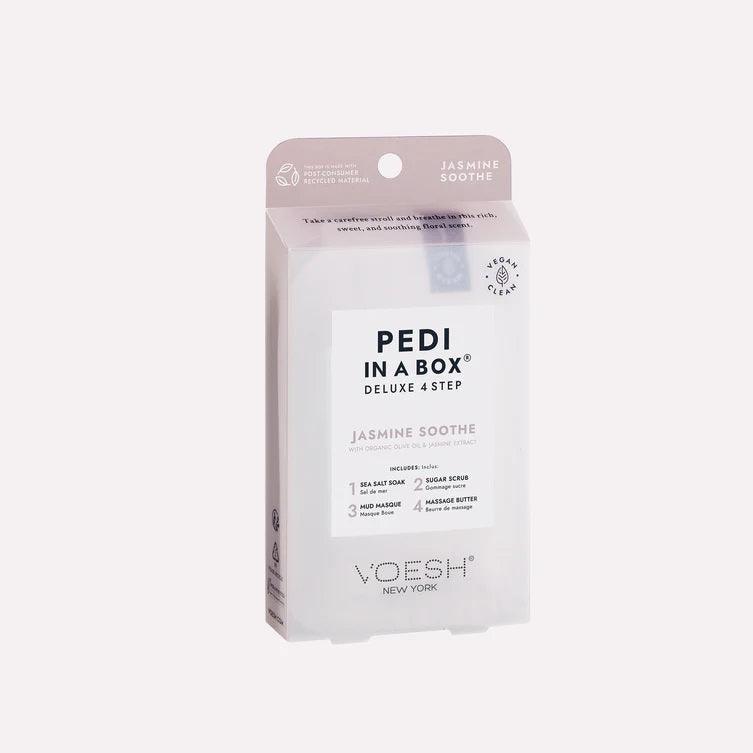 VOESH PEDI IN A BOX DELUXE 4 STEP - JASMINE SOOTHE - Purple Beauty Supplies