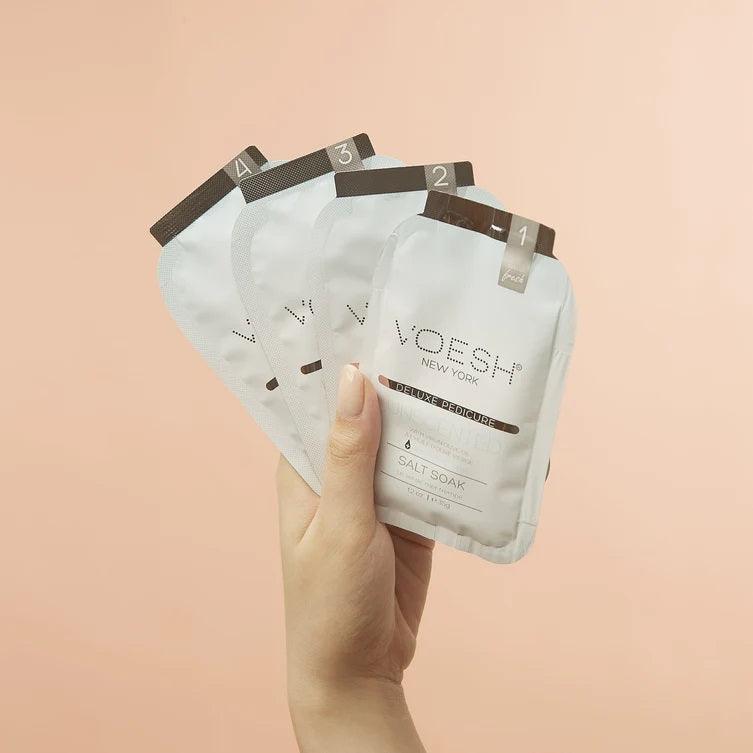 VOESH PEDI IN A BOX DELUXE 4 STEP - UNSCENTED - Purple Beauty Supplies